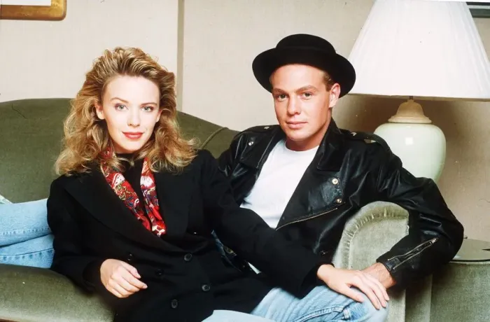 Framed Print : Jason Donovan and Kylie Minogue the singers Framed Print : Jason Donovan and Kylie Minogue the singers