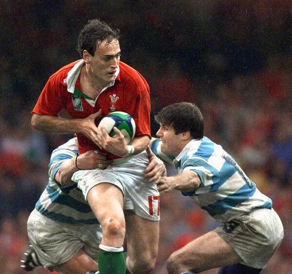 Jason Jones Hughes breaks through in October 1999, during the Wales v Argentina match