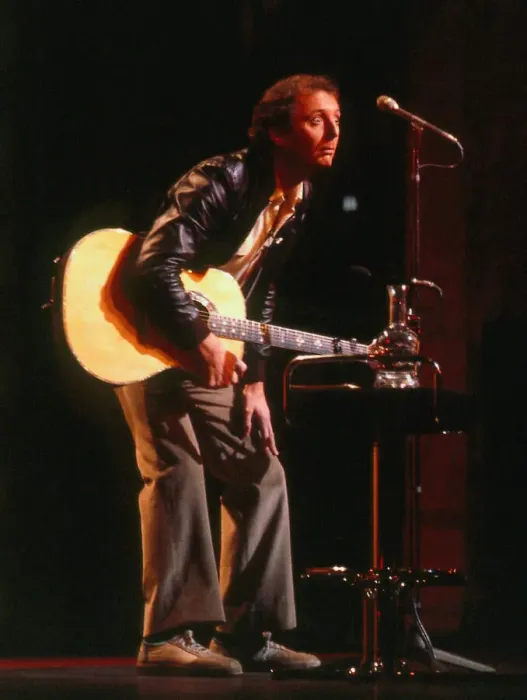 Framed Print : Jasper Carrott holding guitar on stage A©mirrorpix Framed Print : Jasper Carrott holding guitar on stage A©mirrorpix
