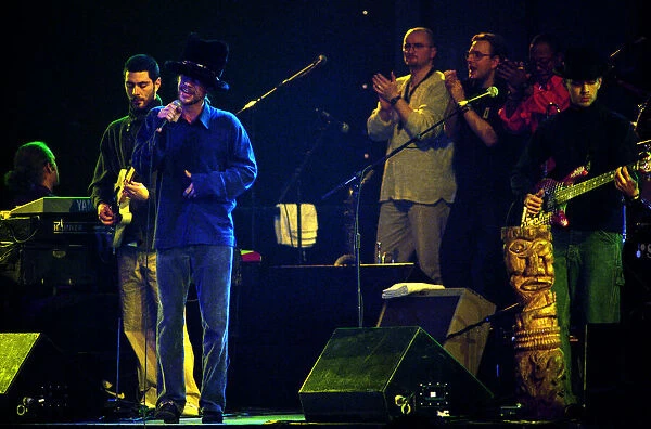 Jay Kay of Jamiroquai performing in Concert at Alexandra Palace, London