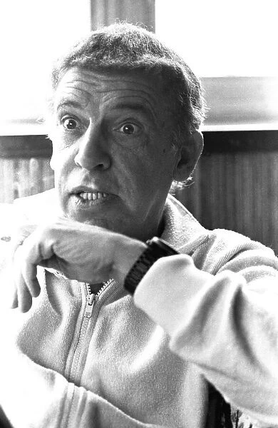 Jazz Drummer Buddy Rich during an interview at the Gosforth Park Hotel in Newcastle
