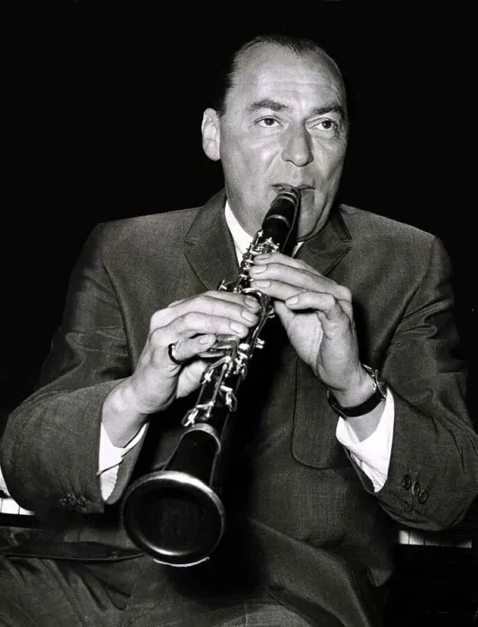 Framed Print : Jazz performer and band leader Woody Herman at a press reception at the Marquee Club Framed Print : Jazz performer and band leader Woody Herman at a press reception at the Marquee Club