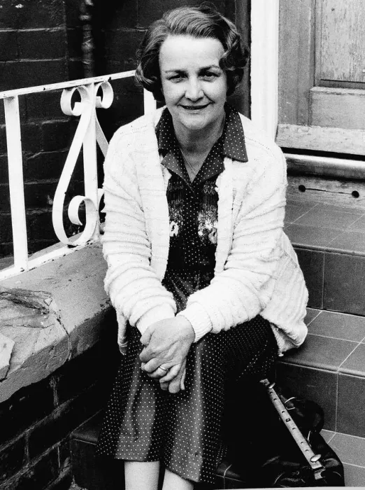 Framed Print : Jean Boht comedy actress in TV series Bread as Ma Boswell September 1987 Framed Print : Jean Boht comedy actress in TV series Bread as Ma Boswell September 1987