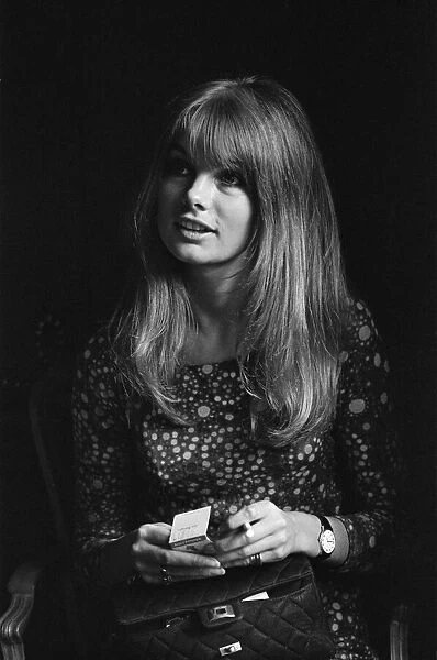 Jean Shrimpton, model and actor, pictured during the press announcement of '