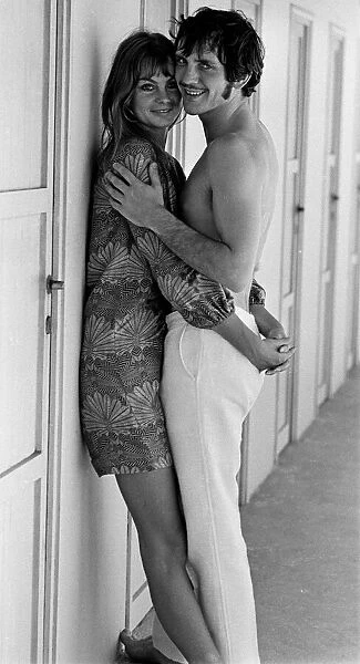 Jean Shrimpton and Terence Stamp in Italy. August 1966