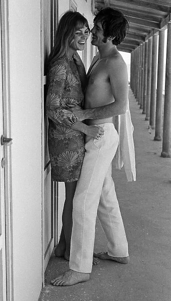 Jean Shrimpton and Terence Stamp in Italy. August 1966