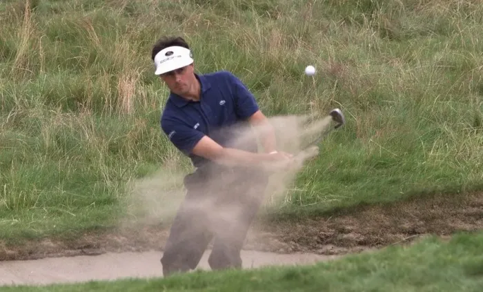 Framed Print : Jean Van de Velde plays from a bunker, but misfortune was just around the corner as he