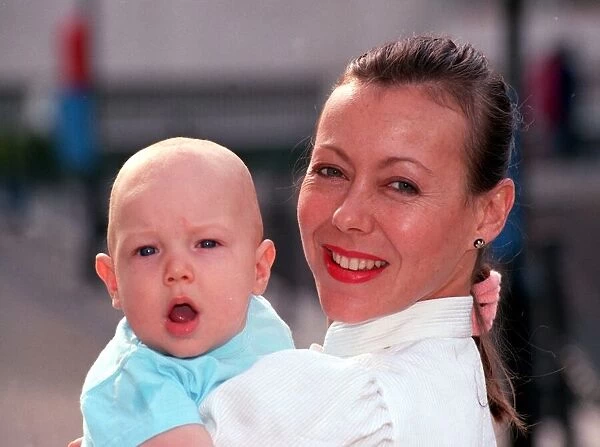 JENNY AGUTTER WITH BABY 1991
