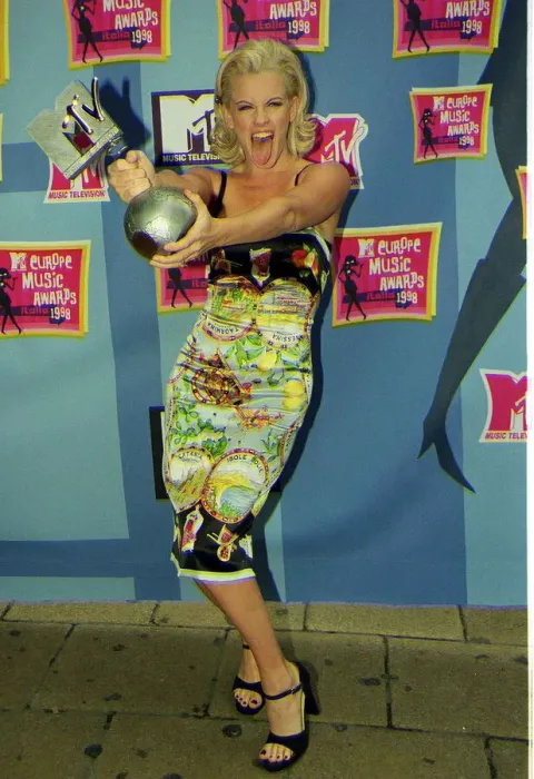 Framed Print : Jenny McCarthy actress October 1998 anouncing nominees for MTV Europe awards Framed Print : Jenny McCarthy actress October 1998 anouncing nominees for MTV Europe awards