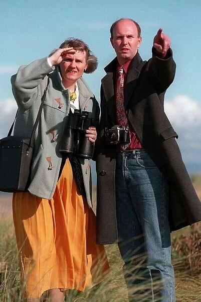Jenny Randles and Peter Hough UFO investigators 1996