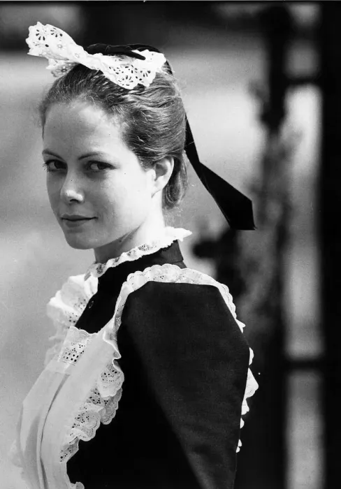 Framed Print : Jenny Seagrove actress in a maids costume for her part in the film A Woman Of Substance Framed Print : Jenny Seagrove actress in a maids costume for her part in the film A Woman Of Substance