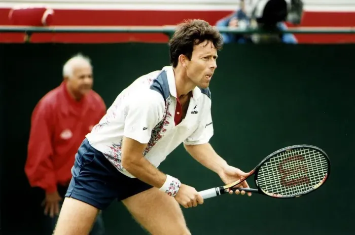 Framed Print : Jeremy Bates British Tennis player at Stella Artois Tournament