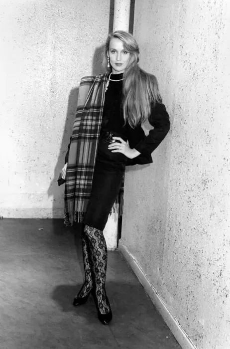Framed Print : Jerry Hall - the then girl friend of Mick Jagger, of the Rolling Stones group. May 1982