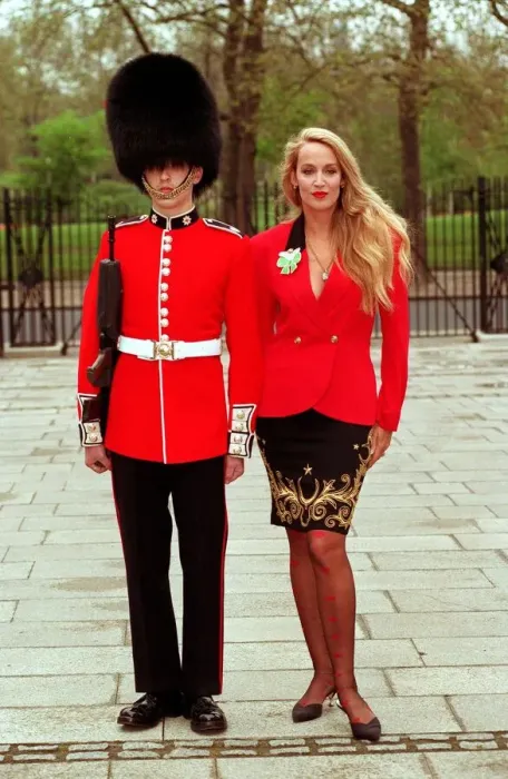 Framed Print : JERRY HALL AT MACMILLAN NURSE APPEAL PHOTO SHOOT 01  /  05  /  1992