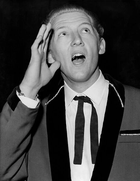 Jerry Lee Lewis, pictured in rehearsal at a London cinema in December 1964