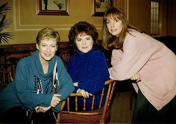 Jill Baker actress left with Gwen Taylor and another actress who appeared together in