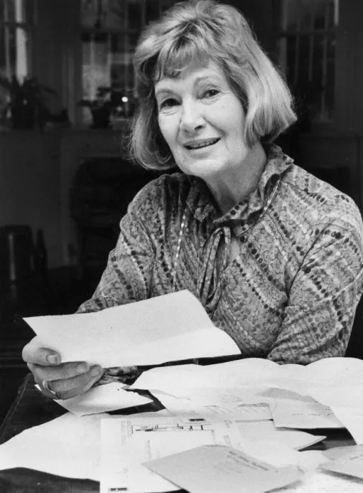 Framed Print : JIll Craigie reading telegrams - October 1980 ----- JILL Framed Print : JIll Craigie reading telegrams - October 1980 ----- JILL
