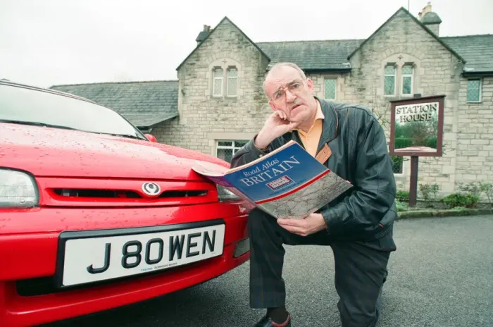 Framed Print : Jim Bowen by the railway which passes by his house in Arkholme, Lancashire Framed Print : Jim Bowen by the railway which passes by his house in Arkholme, Lancashire