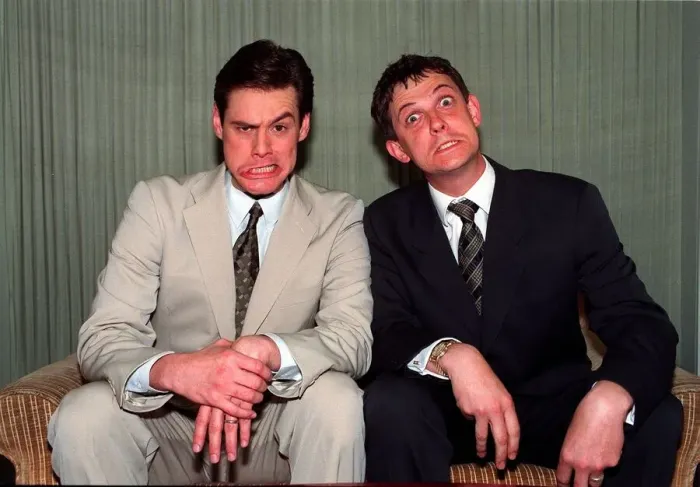Framed Print : Jim Carrey Comic Actor whose films include Ace Ventura Pet Detective, The Mask