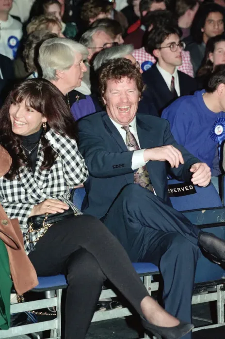 Framed Print : Jim Davidson pictured in the audience of a conservative rally, Wembley. 5th April 1992 Framed Print : Jim Davidson pictured in the audience of a conservative rally, Wembley. 5th April 1992