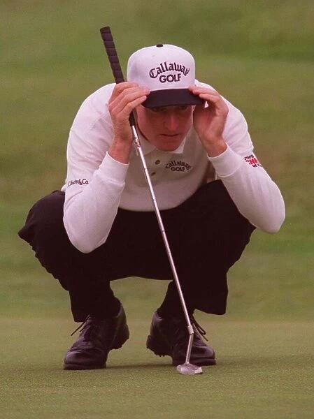 Jim Furyk on the 3rd Green at the British Open Golf Championships at Birkdale 1998