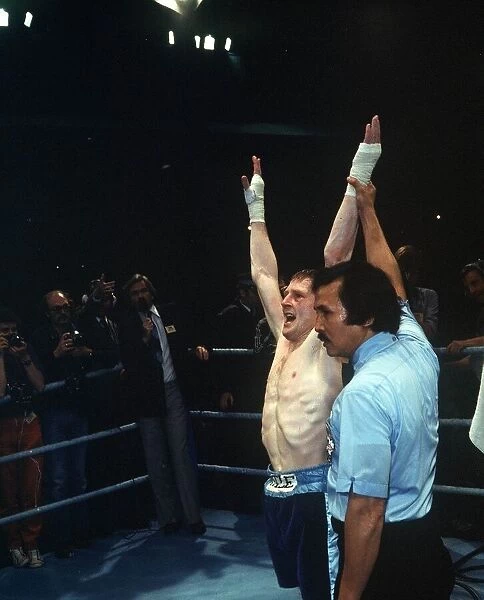 Jim Watt boxer after winning title in June 1980