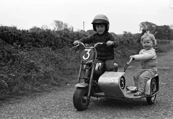 Framed Print : Jim Whitt of Tipton, Staffs, is a well-known motorcycle scrambler Framed Print : Jim Whitt of Tipton, Staffs, is a well-known motorcycle scrambler