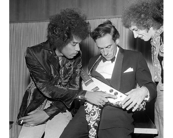 Jimi Hendrix, The Jimi Hendrix Experience September 1967 with Jeremy Thorpe at the Royal
