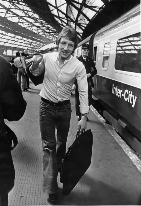Framed Print : Jimmy Case at Lime Street Station, Liverpool. Circa 1976 Framed Print : Jimmy Case at Lime Street Station, Liverpool. Circa 1976