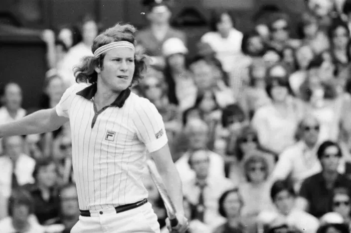 Framed Print : Jimmy Connors v John McEnroe, Wimbledon Mens Semi Final, Thursday 30th June 1977 Framed Print : Jimmy Connors v John McEnroe, Wimbledon Mens Semi Final, Thursday 30th June 1977