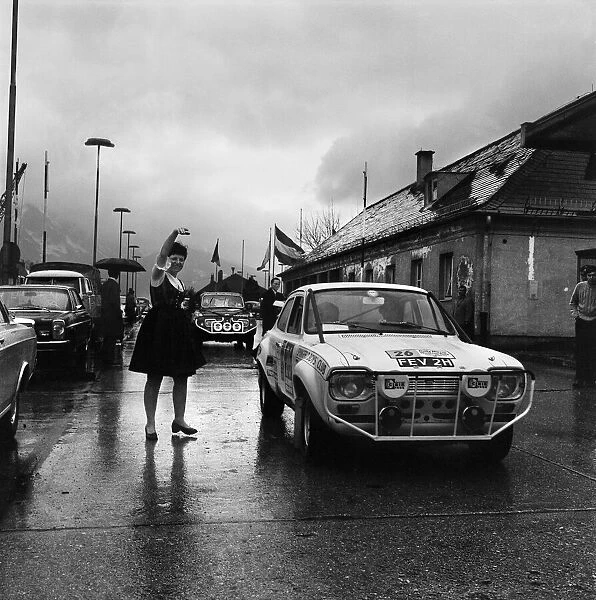 Jimmy Greaves seen here at the Austrian border in the Daily Mirror World Cup Rally