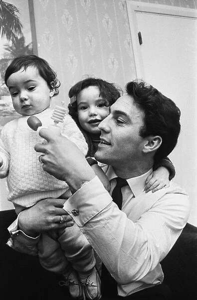 Jimmy Greaves with his son Danny and daughter Mitzi. 2nd February 1964