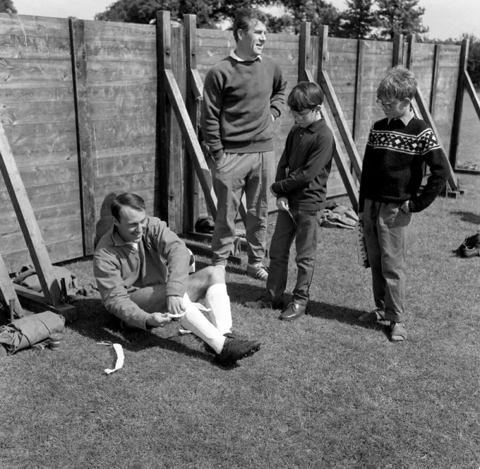 Framed Print : Jimmy Greaves taking treatment July 1966 Jimmy Greaves had received an Framed Print : Jimmy Greaves taking treatment July 1966 Jimmy Greaves had received an
