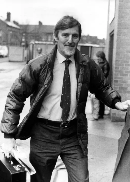 Framed Print : Jimmy Hill, chairman of Coventry City Football Club arriving at Highfield Road Framed Print : Jimmy Hill, chairman of Coventry City Football Club arriving at Highfield Road