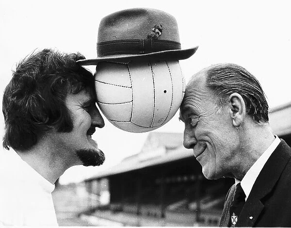 Jimmy Hill Geting Their Heads Together At Craven Cottage Dbase Msi