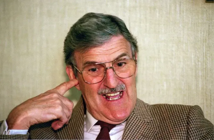 Framed Print : JIMMY HILL PICTURED IN FEBRUARY 1994 Framed Print : JIMMY HILL PICTURED IN FEBRUARY 1994