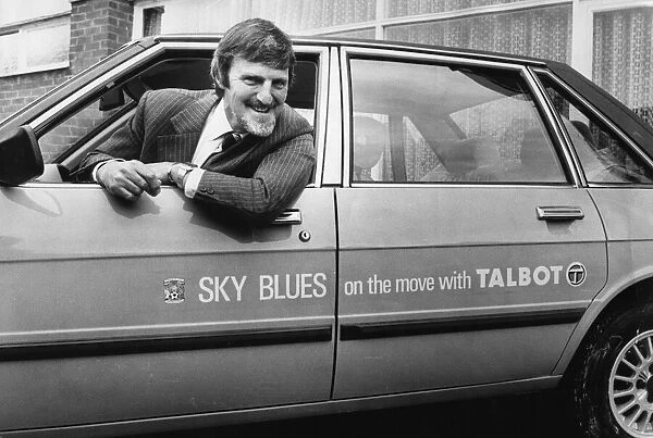 Jimmy Hills in the driving seat at Coventry City FC. 16th August 1980