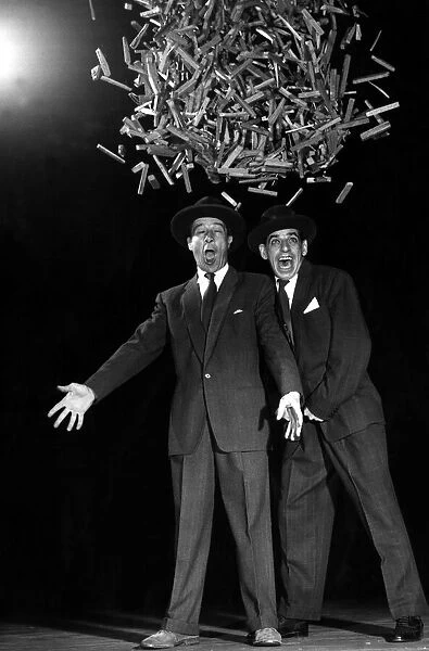 Jimmy Jewel and Ben Warriss seen here on the stage of the London Palladium about to have