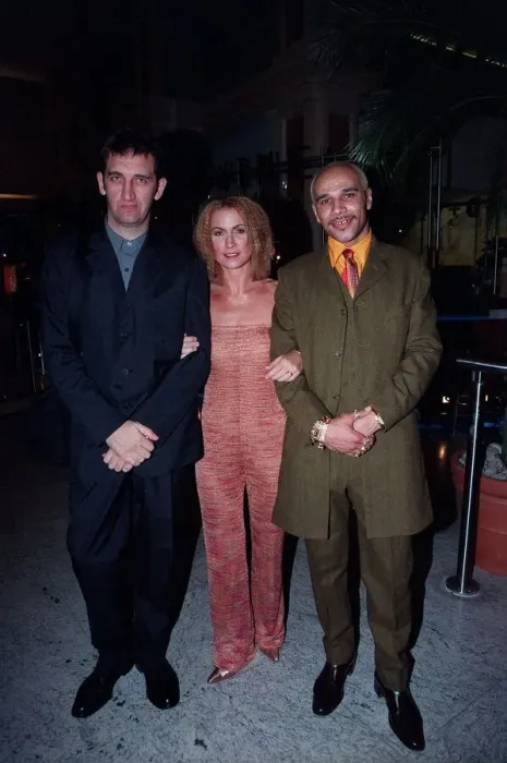 Framed Print : Jimmy Nail Actor  /  Singer November 98 Arriving at music awards with Meg Mathews