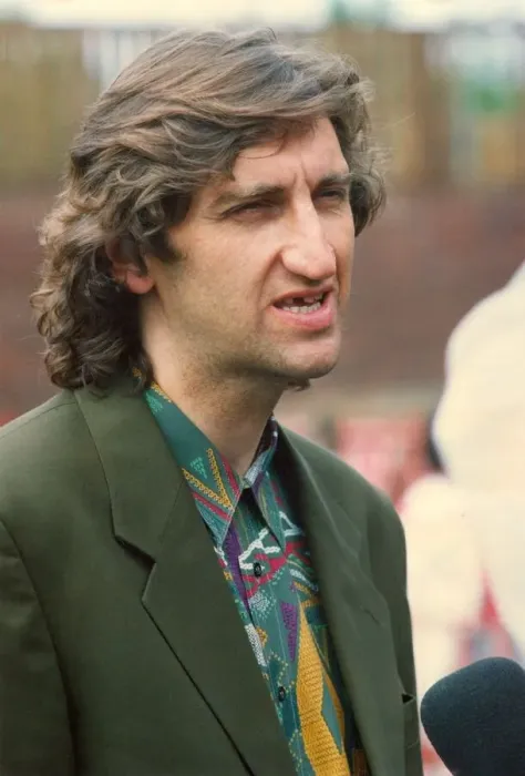 Framed Print : Jimmy Nail was the centre of attraction to the children of Walker as he returned to his Framed Print : Jimmy Nail was the centre of attraction to the children of Walker as he returned to his