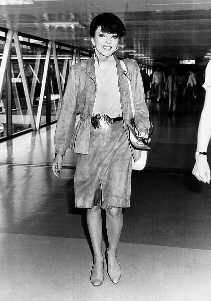 Joan Collins actress, August 1985