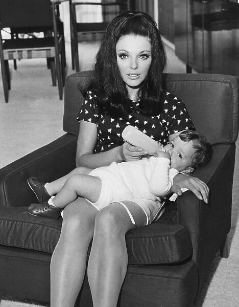 Joan Collins Actress with her daughter Sasha Dbase MSI