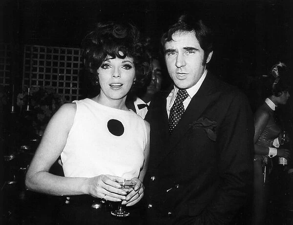 Joan Collins actress and her new husband Anthony Newley
