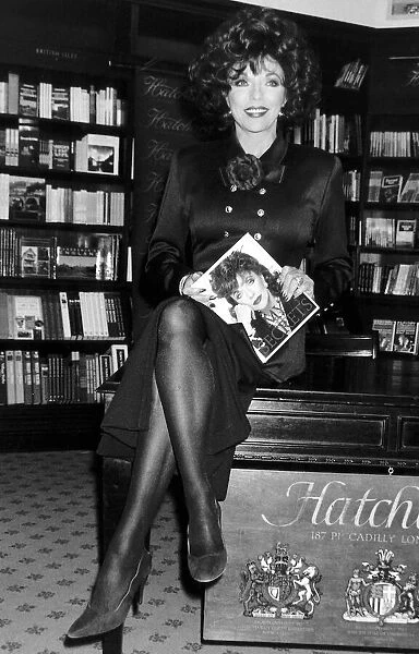 Joan Collins Actress Signing Her New Book 'My Secrets'At A West End Book Shop