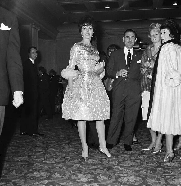 Joan Collins attends the wedding of Jackie Collins and Wallace Austin at Grosvenor House