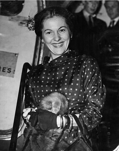 Joan Fontaine - actor. Pictured in 1951 Joan de Beauvoir de Havilland