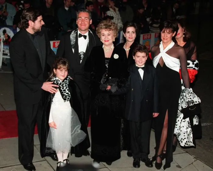 Framed Print : Joan Plowright Actress and family at the Film Premiere of 101 Dalmations Framed Print : Joan Plowright Actress and family at the Film Premiere of 101 Dalmations