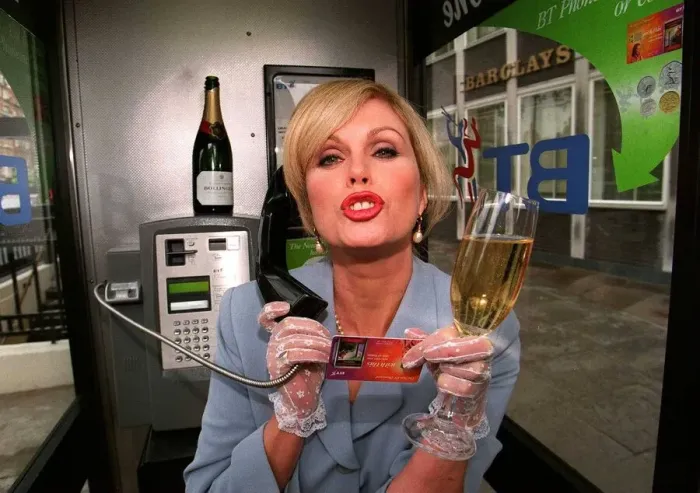 Framed Print : Joanna Lumley launches the new BT Phonecard Framed Print : Joanna Lumley launches the new BT Phonecard
