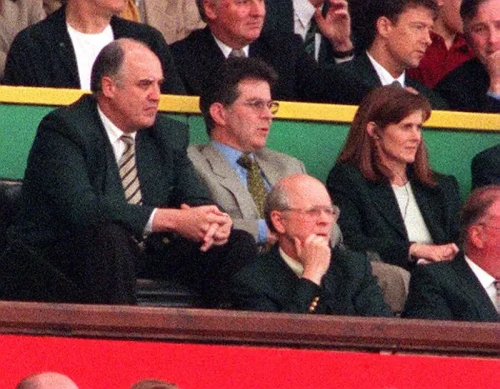 : Jock Brown and Fergus McCann watch match May 1998 : Jock Brown and Fergus McCann watch match May 1998
