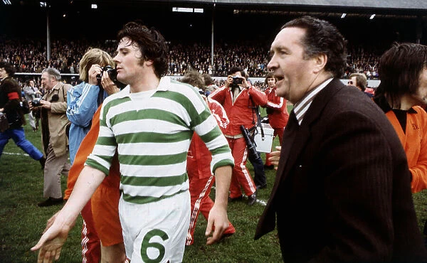 Jock Stein Celtic football club manager after match with Dundee United Circa 1975